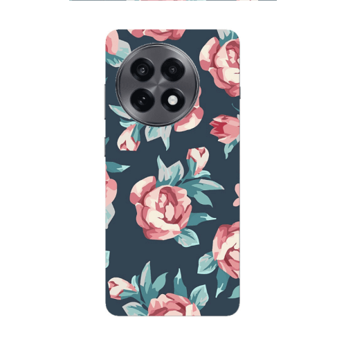 Oneplus 13 5G Purple roses Transparent Silicone TPU Θήκη